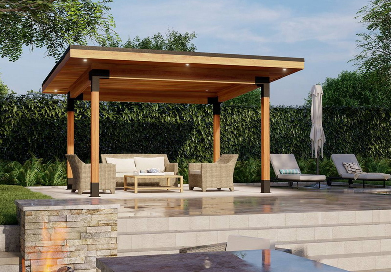 Cost of Flat Roof Backyard Pavilion Cost of Flat Roof Backyard Pavilion