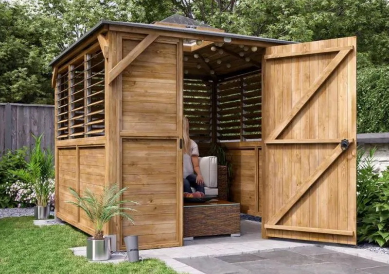 8X8 Patio Gazebo With Enclosure