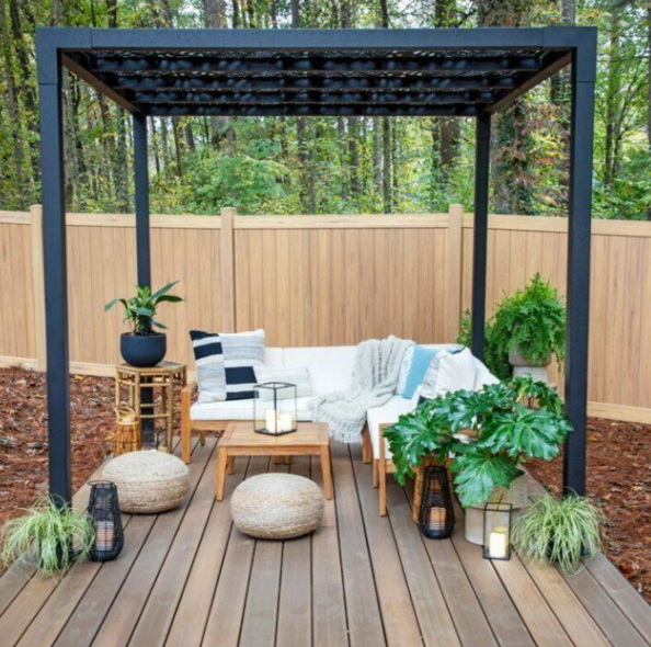aluminum wood pergola_1