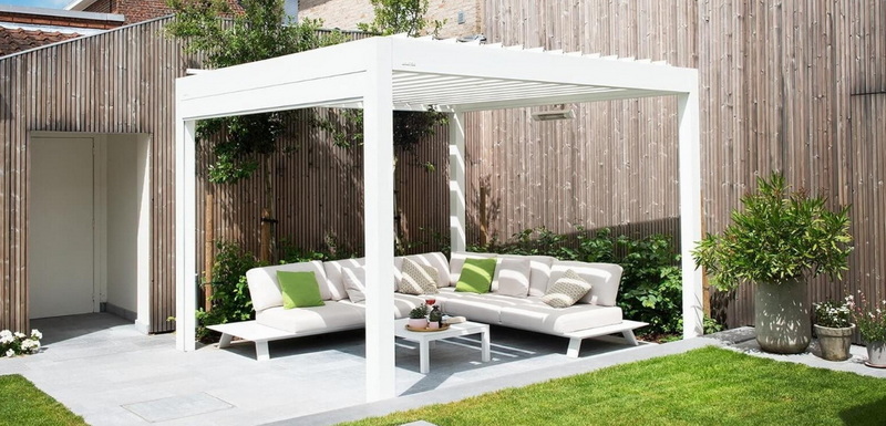 aluminum pergola with retractable shade_1