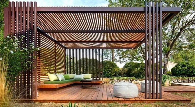 paragon lugano louvered aluminum pergola_2