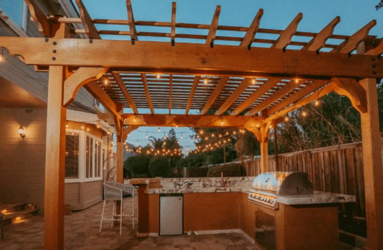 How To Enhance Your Patio with A Curved Composite Wood Pergola?