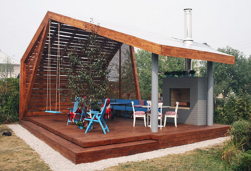 Decorate A Modern Backyard Pavilion