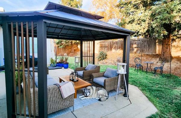 Weatherproof Gazebo with Heat and Air