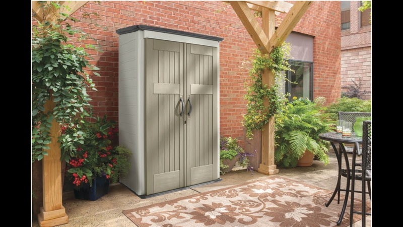 Assemble Vertical Outdoor Storage Shed 17-cubic Foot_2