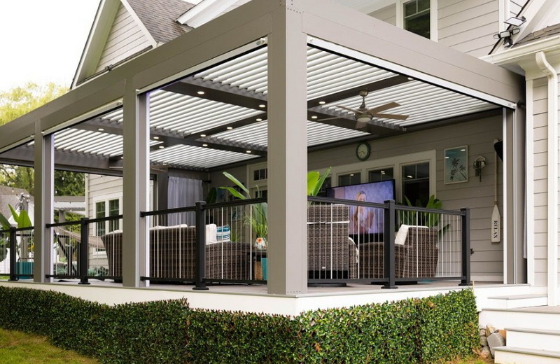 How Durable Is An Aluminum Pergola with Roof in Extreme Weather Conditions?