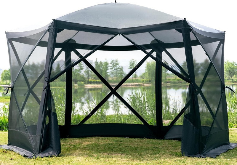 How To Enclose A Pop Up Gazebo_2