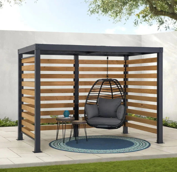 aluminum wood pergola_2