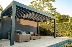 Can You Install An Aluminum Pergola with Louvered Roof in Any Weather.jpg