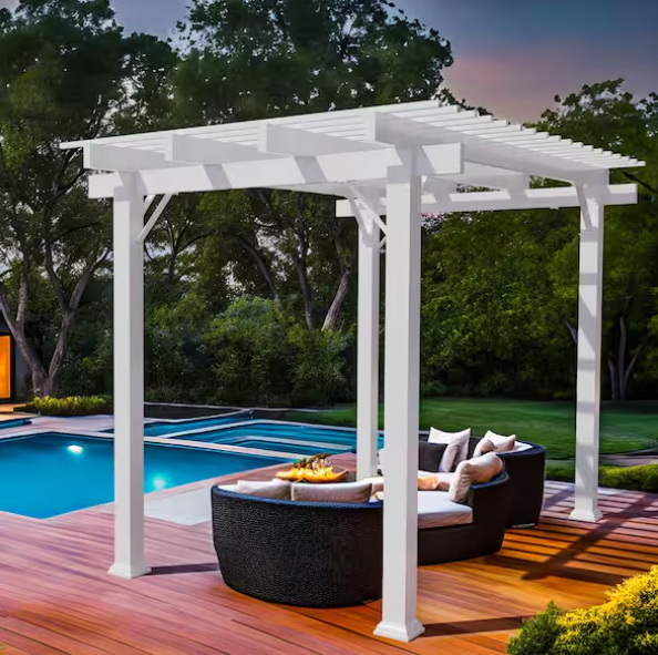 aluminum pergola kits home depot_1