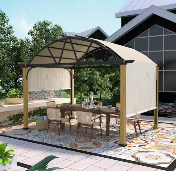 aluminum arched pergola_1