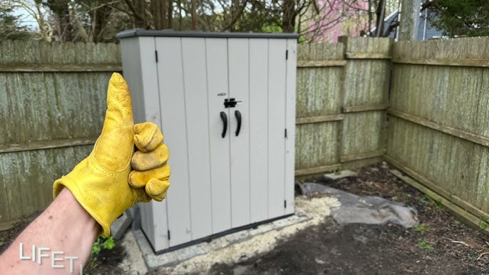 How To Assemble Vertical Outdoor Storage Shed 17-cubic Foot?