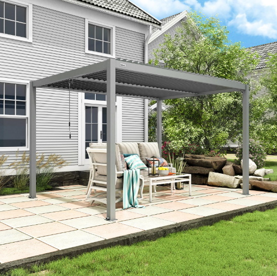 adjustable louvered aluminum pergola_2