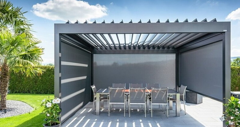 louvered aluminum pergola_1