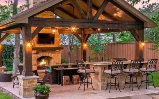 How Much To Build An Enclosed Gazebo with A Fireplace 2