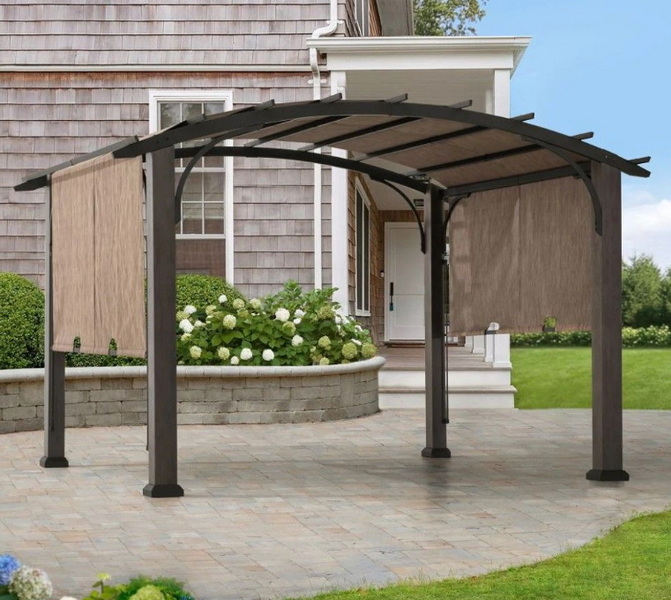 aluminum arched pergola_2