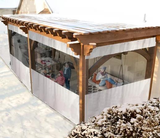 Enclose A Gazebo with Plexiglass 1