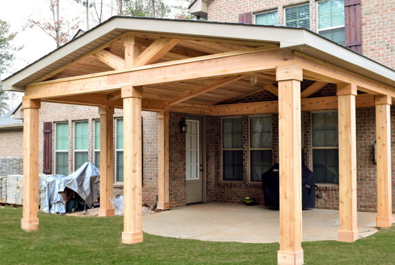 Wooden Patio Roof