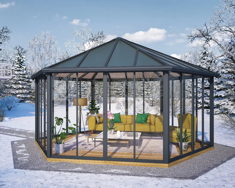 Large Enclosed Garden Gazebo