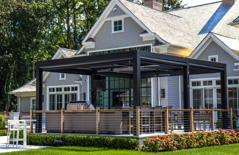 louvered aluminum pergola_2