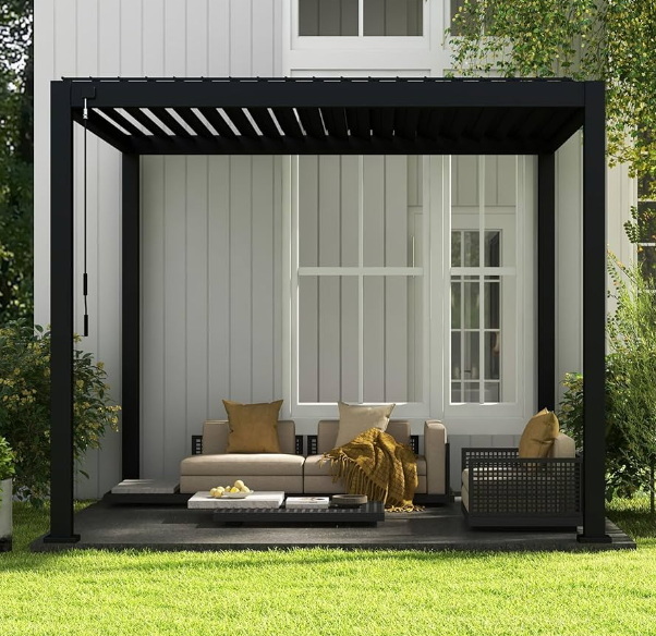 aluminum pergola with roof_2