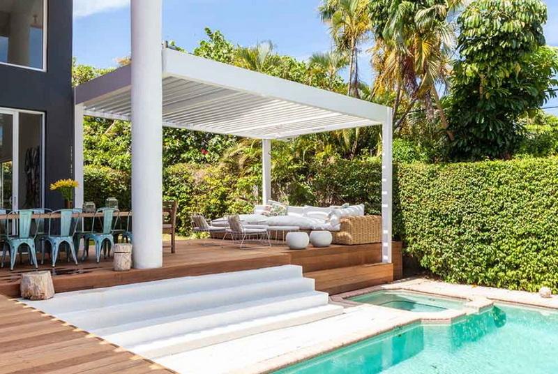 aluminum pergola with adjustable louvers_1