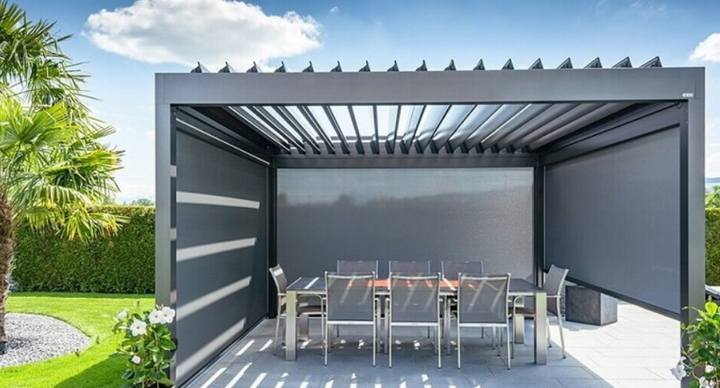 Can An Aluminum Pergola with Shade Withstand Strong Winds And Rain?