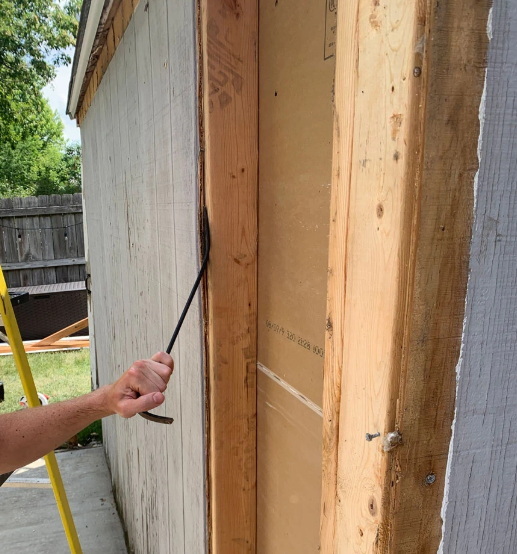 replace rotted wood on shed with composite_2