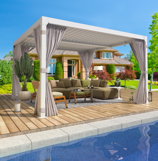 adjustable louvered aluminum pergola_1