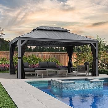 Outdoor Hardtop Gazebo Pavilion