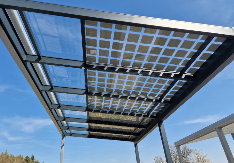 aluminum pergola with solar panels_2