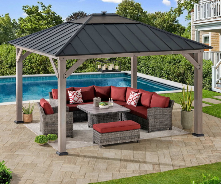 Gazebo with Mosquito Netting