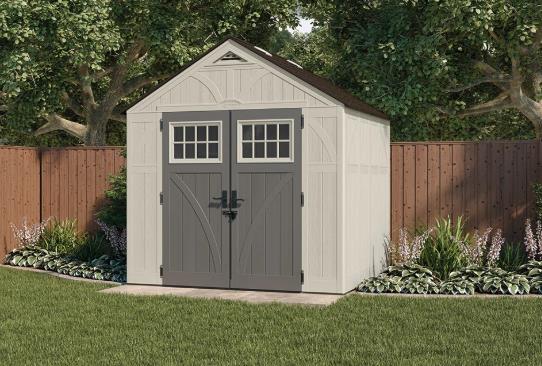 Assemble Grainger Outdoor Storage Shed 8x7x10 Sand Suncast
