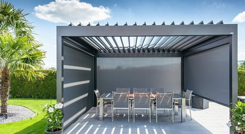 aluminum pergola with louvers_2