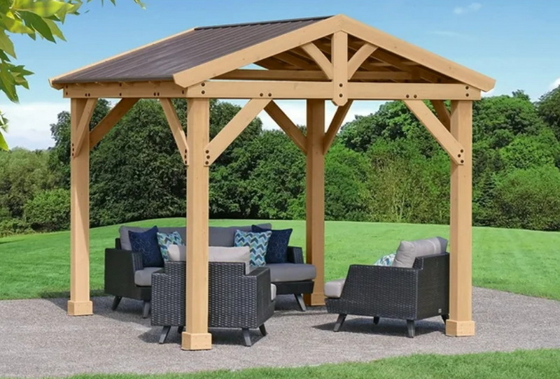 Wooden Grill Shelter