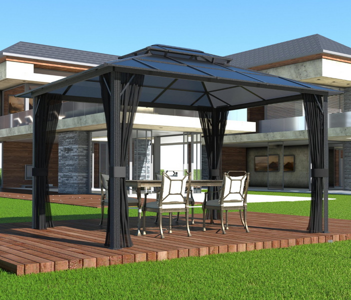 Cedar Pavilion Backyard