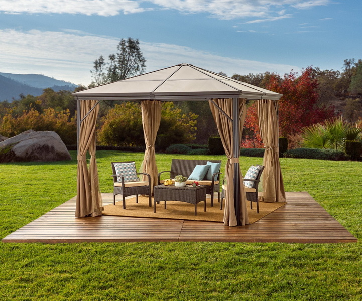 Is The 12' X 12' Salemo Hardtop Gazebo Pavilion Ideal for All-Season Use?