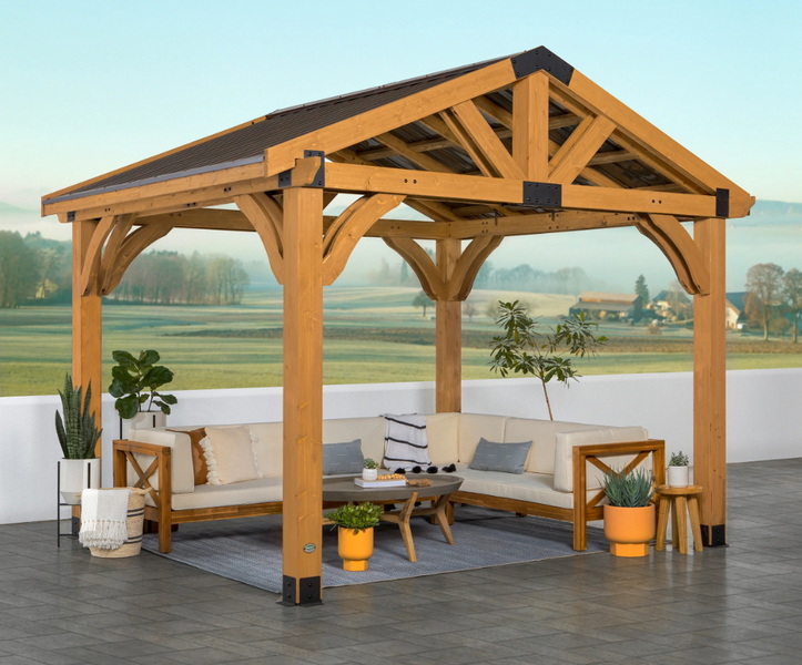 Luxury Enclosed Gazebo For Backyard
