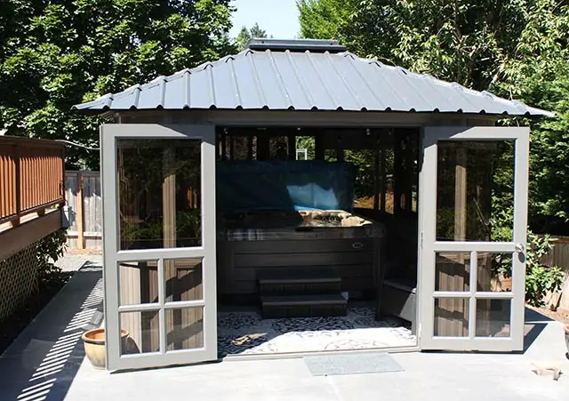 Hot Tub Gazebo With Privacy