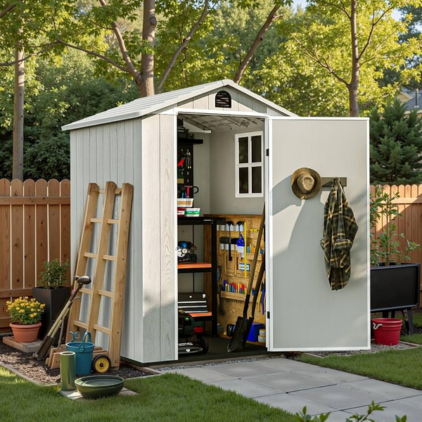 Weatherproof Plastic Outdoor Shed