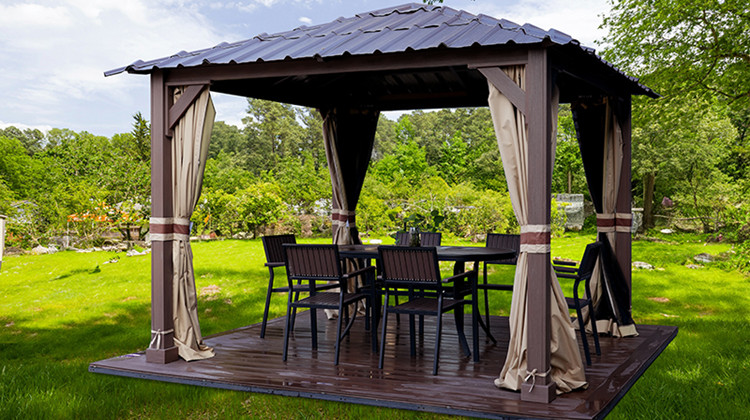Pavilion with Curtain