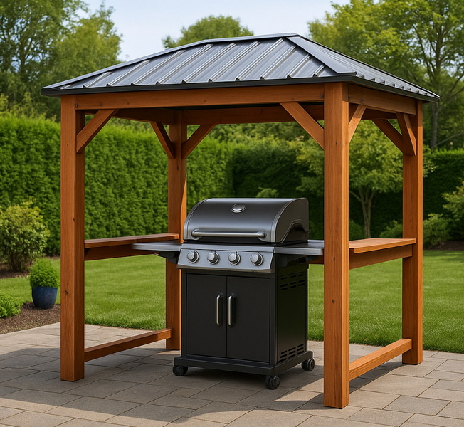 Patio Cooking Shelter