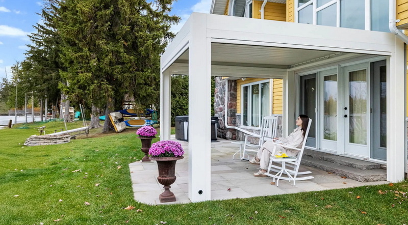white aluminum pergola_2