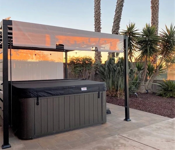 Enclosed Hot Tub Gazebo Be Used Year-Round