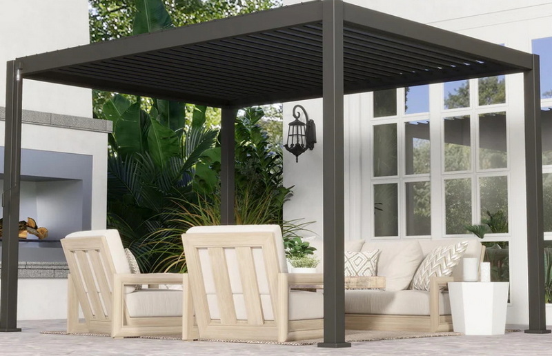costco mirador adjustable louvered aluminum pergola_2